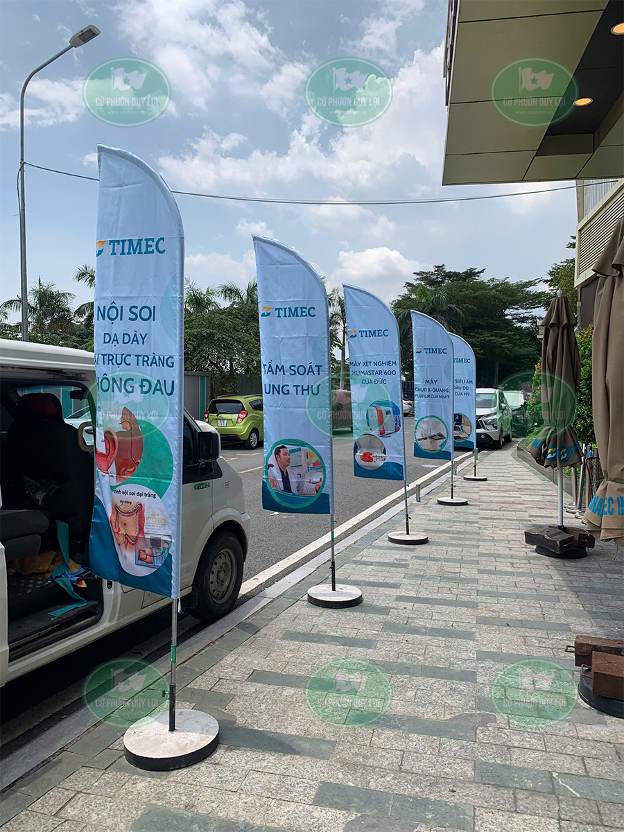 Cờ phướn cánh buồm phòng khám