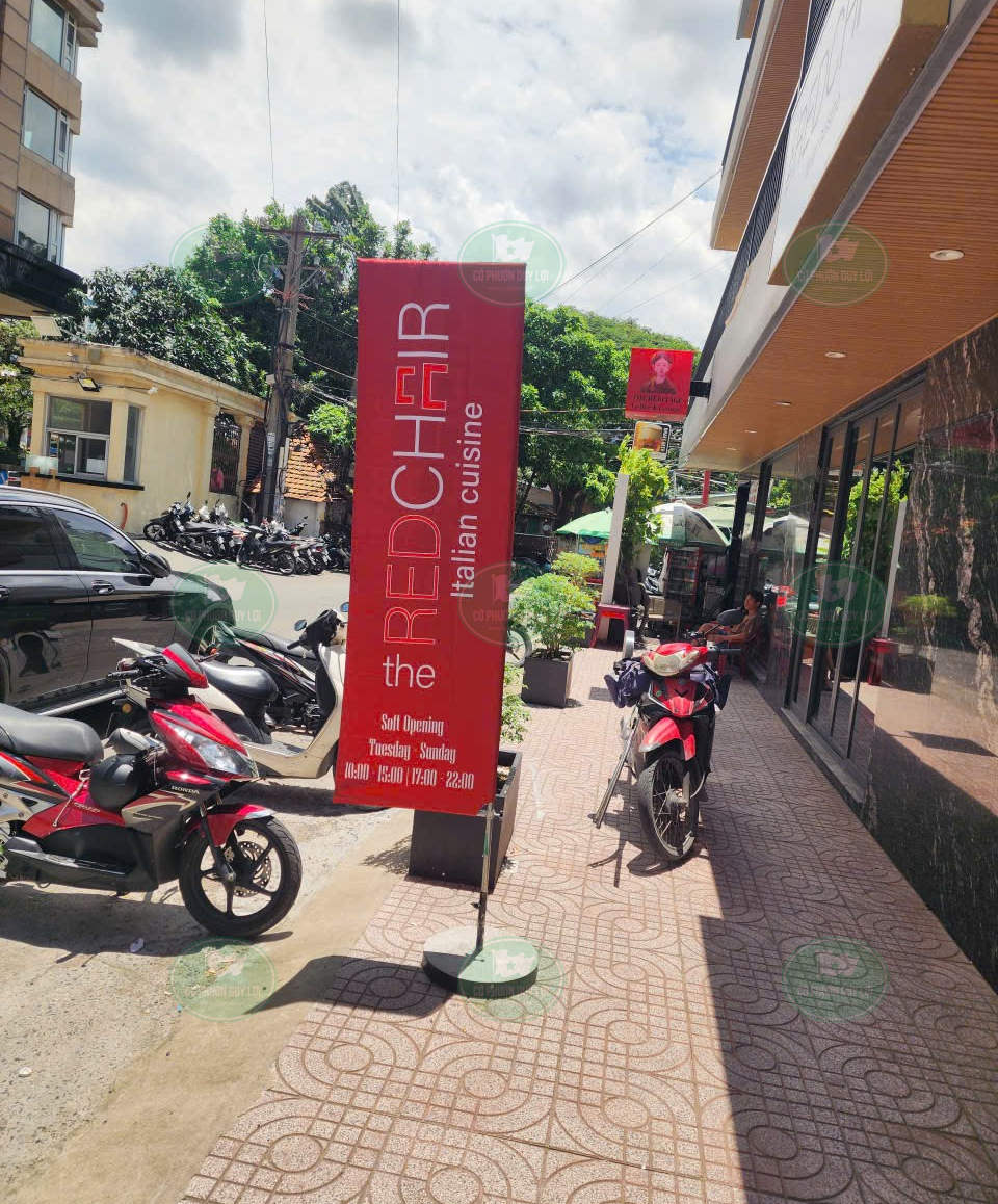 Cờ phướn chữ nhật cửa hàng nội thất