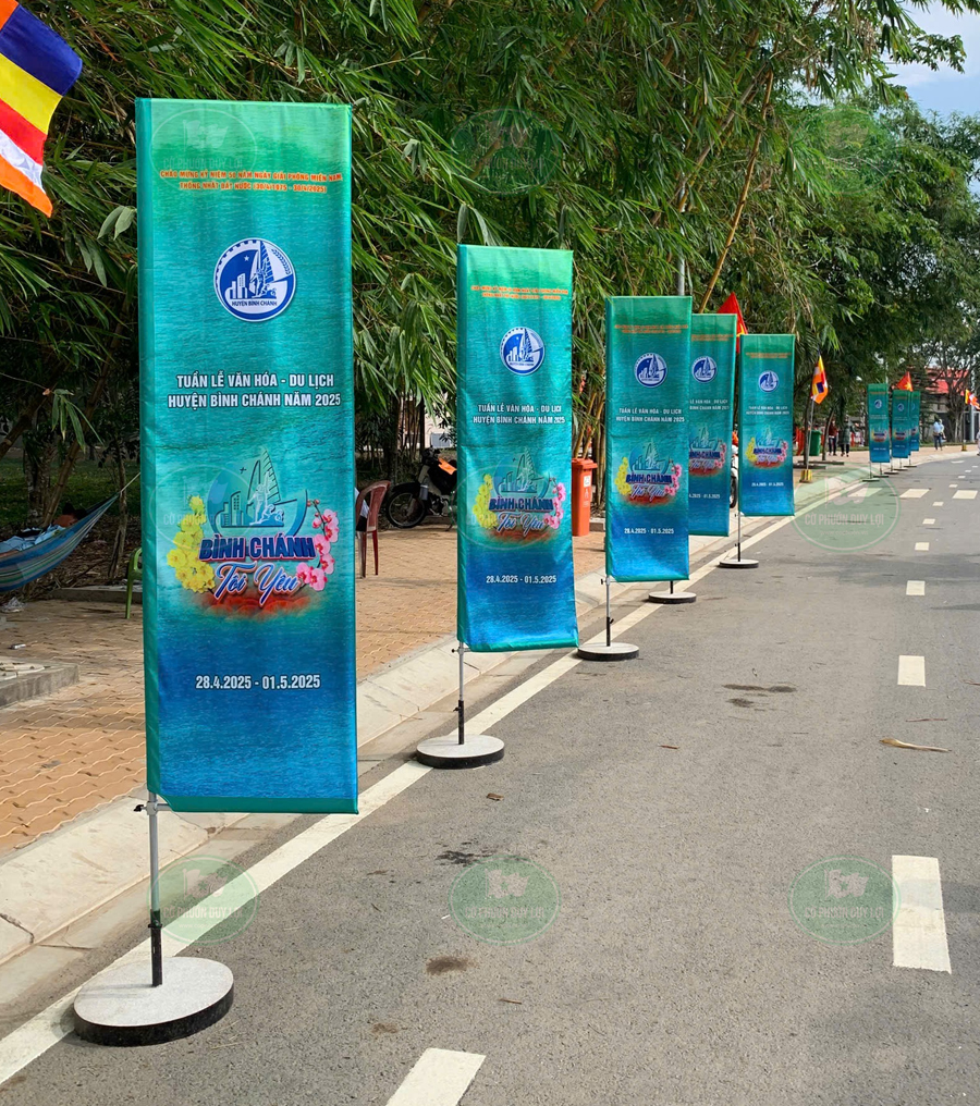 Cờ phướn chữ nhật tuần lễ văn hóa du lịch
