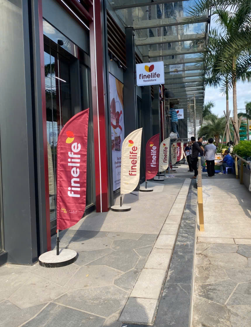 Cờ phướn giọt nước công ty tài chính