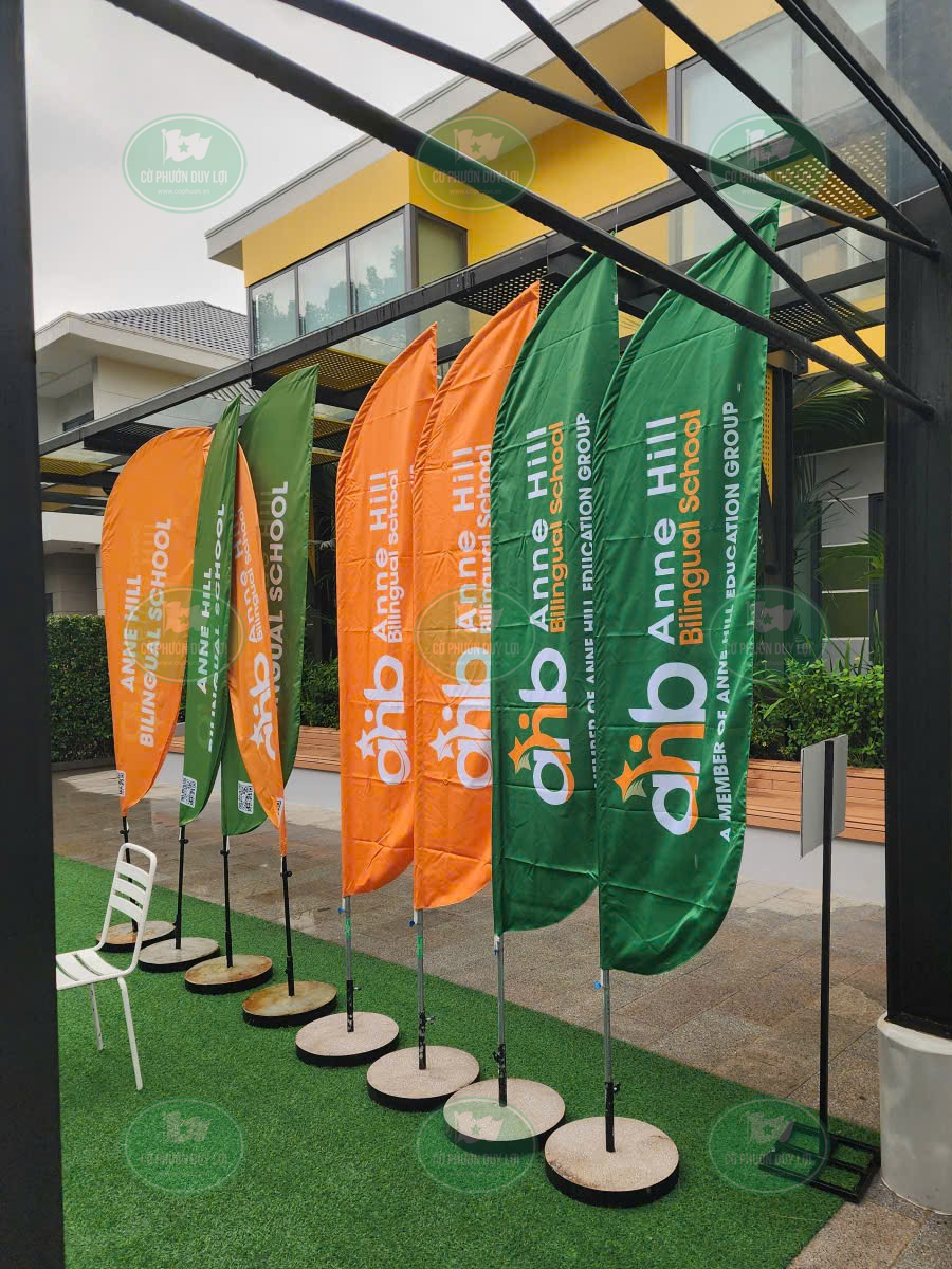 Cờ phướn giọt nước trường học quốc tế