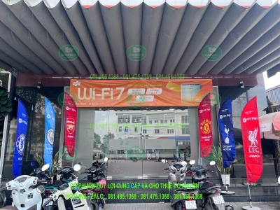 Cờ Phướn Sự Kiện Cho Tập Đoàn FPT - Dự Án Cung Cấp 1500 Bộ Cờ Phướn Giọt Nước