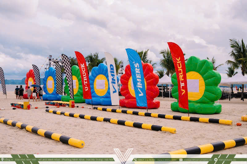 Cờ phướn bãi biển - beach flag cho sự kiện ngoài trời