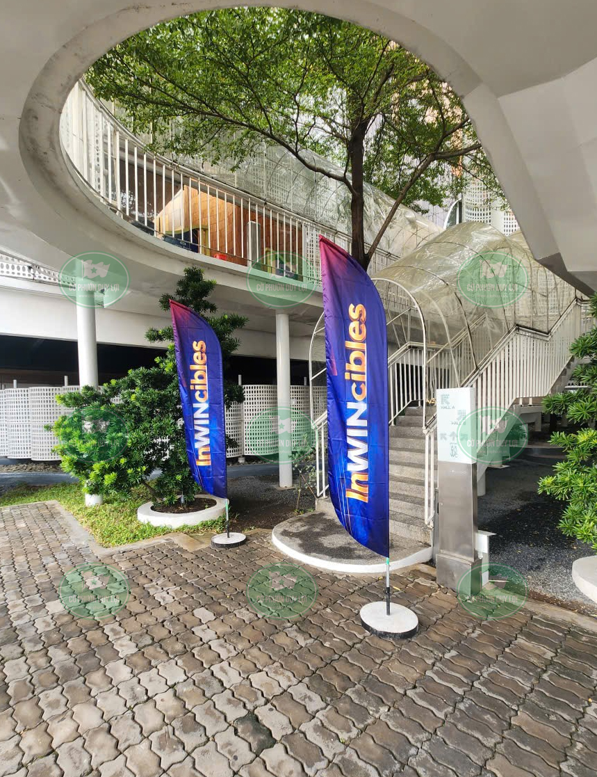 Mẫu cờ phướn resort khách sạn sang trọng