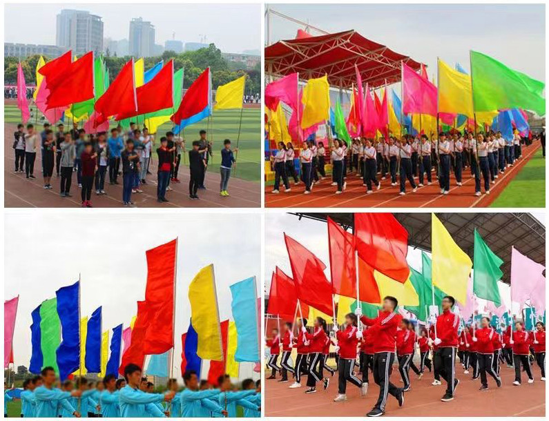 Cờ phướn nhiều màu ngoài trời