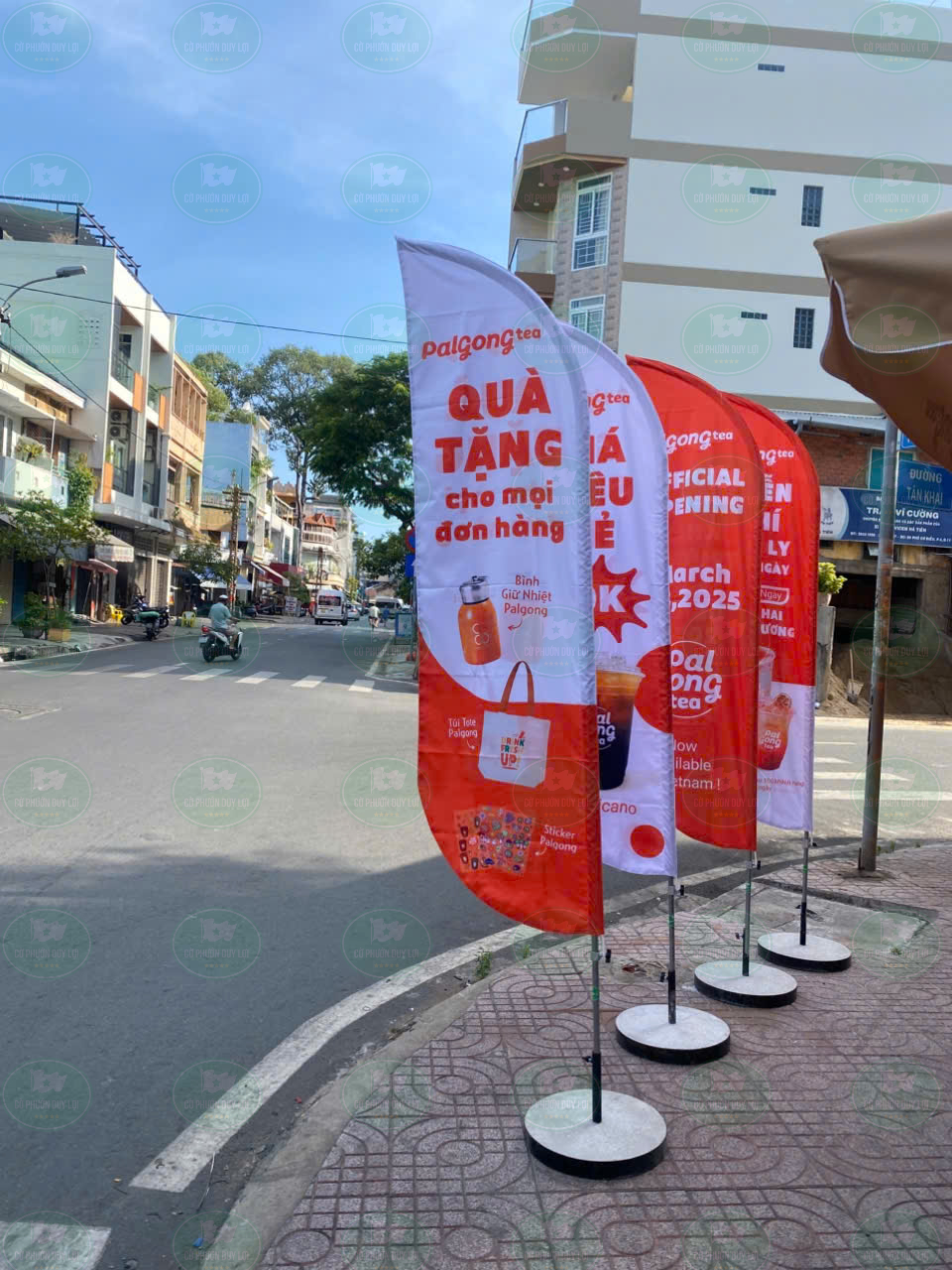 Mẫu cờ phướn F&B tại Duy Lợi