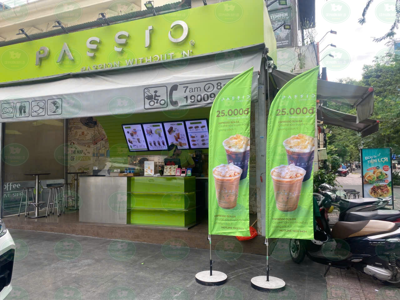 Cờ phướn quảng cáo quán cà phê F&B