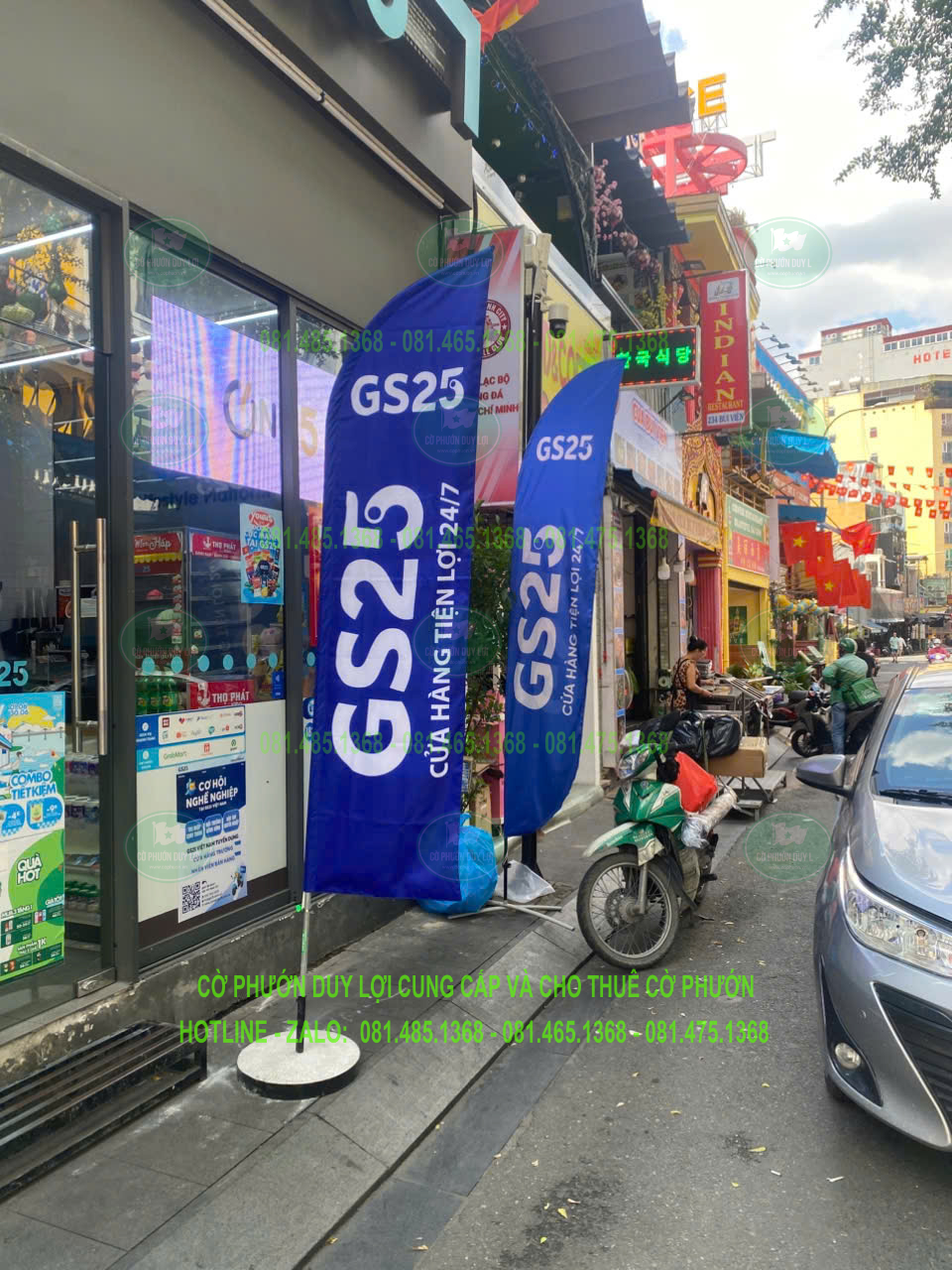 Cờ phướn siêu thị đẹp